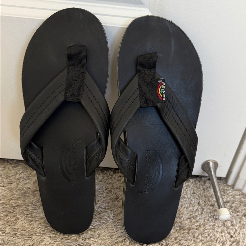Rainbow Classic Black Sandals